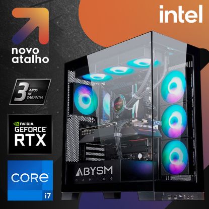 Imagem de Computador Novo Atalho Gaming Midrange i7 32GB SSD 1TB RTX 4070 Preto