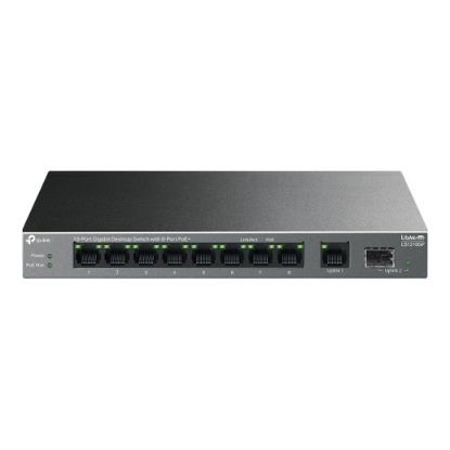 Imagem de Switch de Rede TP-Link LiteWave 10 Portas Gigabit 8x PoE+/1x SFP - LS1210GP