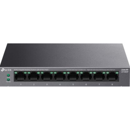 Imagem de Switch de Rede TP-Link LiteWave 8 Portas Gigabit PoE+ - LS108GP