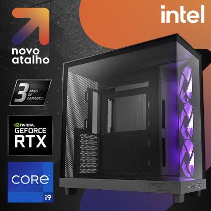 Imagem de Computador Novo Atalho Gaming Highend i9 64GB SSD 1TB RTX 4080 SUPER Preto