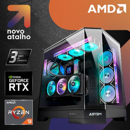 Imagem de Computador Novo Atalho Gaming Extreme R7 128GB SSD 2TB RTX 5080 Preto