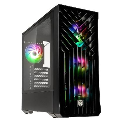 Imagem de Caixa Kolink Unity Cascade Mesh ARGB Preta (E-ATX) (Vidro Temperado)