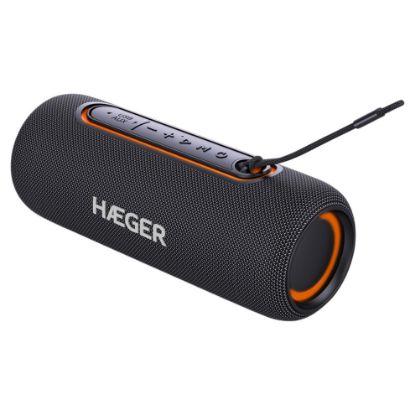 Imagem de Coluna Portátil Bluetooth Haeger Light Boom Preta