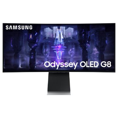 Imagem de Monitor Samsung 34" Odyssey Neo G8 OLED UWQHD 21:9 Curvo 175Hz FreeSync Premium (0.1ms)