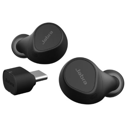 Imagem de Auriculares Jabra Evolve2 Buds UC Preto c/ Adaptador Type-C