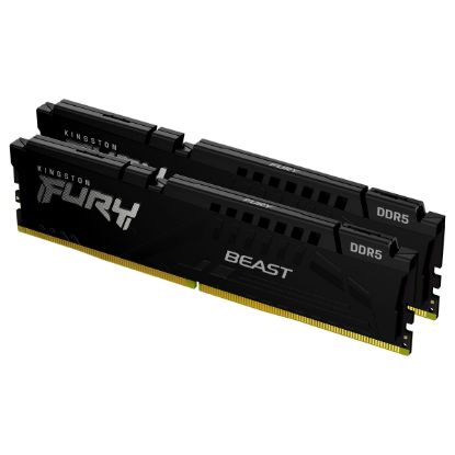 Imagem de Dimm DDR5 Pack 2x 32GB (64GB) Kingston CL30 EXPO 6000MT/s 2Rx8 Fury Beast Preta