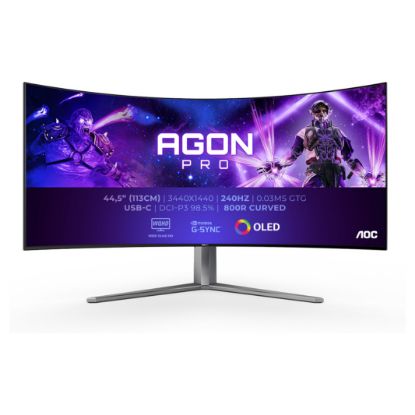 Imagem de Monitor AGON PRO (by AOC) 44.5" AG456UCZD OLED WQHD 21:9 Curvo 240Hz FreeSync Premium/G-Sync HDR1...
