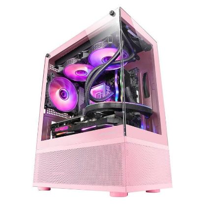 Imagem de Caixa Mars Gaming MC-SE Rosa (Micro-ATX) (Vidro Temperado)