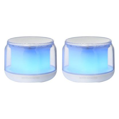 Imagem de Colunas Mars Gaming MS-AURA RGB 2.0 15W Bluetooth Brancas