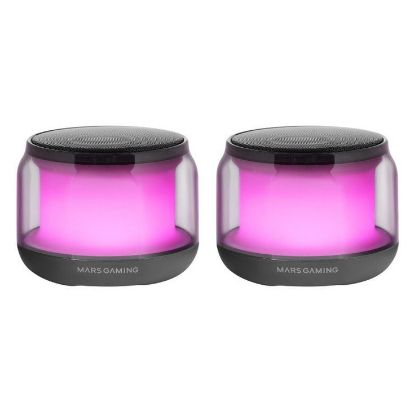 Imagem de Colunas Mars Gaming MS-AURA RGB 2.0 15W Bluetooth Pretas