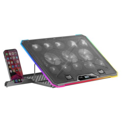 Imagem de Base Refrigeração Mars Gaming MNBC13 17" Ajustável ARGB + Stand Branco