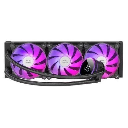 Imagem de Cooler CPU Mars Gaming ML-LCD360 LCD ARGB Liquid Preto