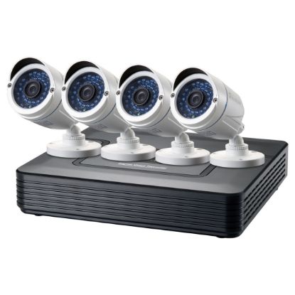 Imagem de Kit Vigilância Level One 4x Câmara de Vigilância Exterior 2MP + Gravador 4-Channel