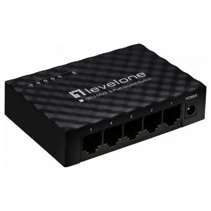 Imagem de Switch de Rede Level One 5 Portas Gigabit - GEU-0522