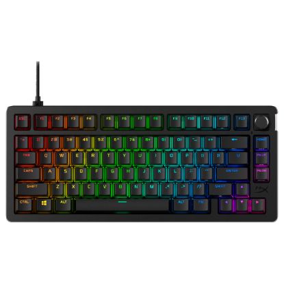 Imagem de Teclado HyperX Alloy Rise GKBD 75 Mecânico RGB Preto - Switch HyperX Red (US)