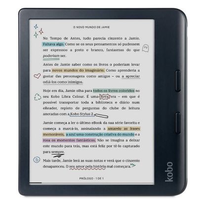 Imagem de E-Book Reader Kobo Libra Color Preto