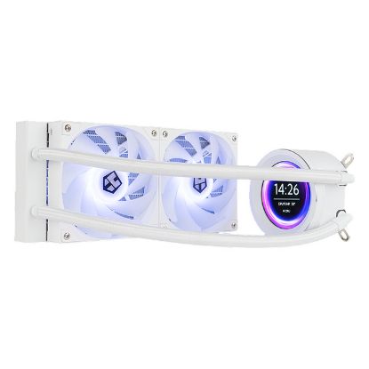 Imagem de Cooler CPU NOX Hummer X-240 LCD RGB Branco