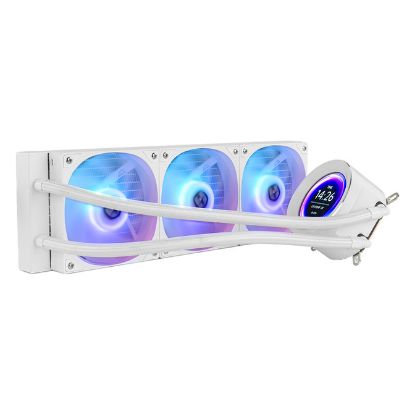 Imagem de Cooler CPU NOX Hummer X-360 LCD RGB Branco