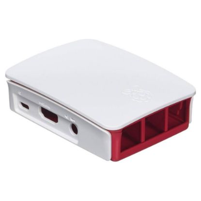 Imagem de Caixa Raspberry Pi 5 - Branca/Vermelha