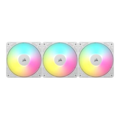 Imagem de Ventoinha 120mm Corsair RS120 ARGB PWM Branca (Pack3)