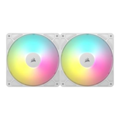 Imagem de Ventoinha 140mm Corsair RS140 ARGB PWM Branca (Pack2)