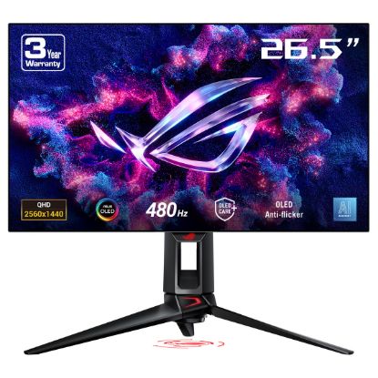 Imagem de Monitor Asus 27" ROG Swift OLED PG27AQDP WOLED QHD 16:9 480Hz FreeSync Premium/G-Sync HDR10 (0.03ms)