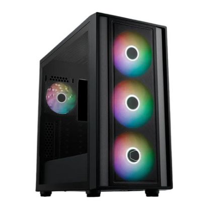 Imagem de Caixa Cooler Master MasterBox 600 ARGB Preta (ATX) (Vidro Temperado)