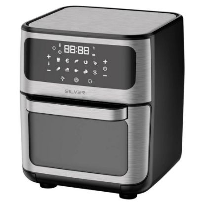 Imagem de Fritadeira Ar Quente Silver Lisbon IP009 12L - 1800W Preta/Cinza