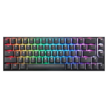 Imagem de Teclado Ducky Mecha Pro SF PBT Mecânico RGB Preto - Switch MX Red (PT)