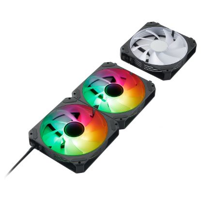 Imagem de Ventoinha 120mm Abysm Arclight 2.0 ARGB PWM Preta (Pack3)