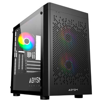 Imagem de Caixa Abysm Danube Inva MX202 ARGB Preta (Micro-ATX) (Vidro Temperado)