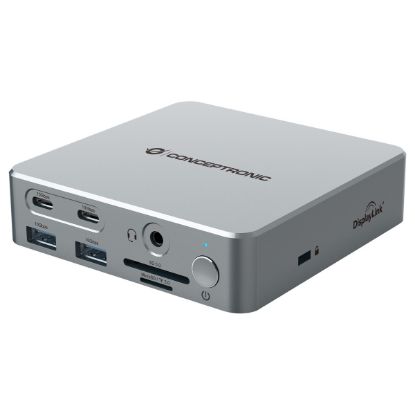 Imagem de Docking Station Conceptronic Type-C Multiport 15-em-1 DONN25G 100W Cinza