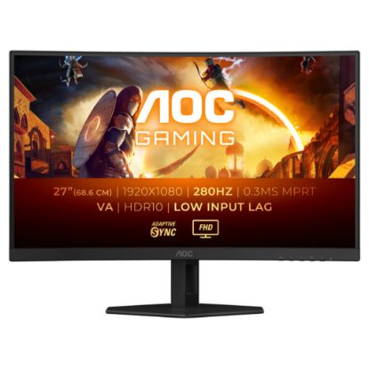 Imagem de Monitor AOC Gaming 27" C27G4ZXE VA FHD 16:9 Curvo 280Hz (0.3ms)