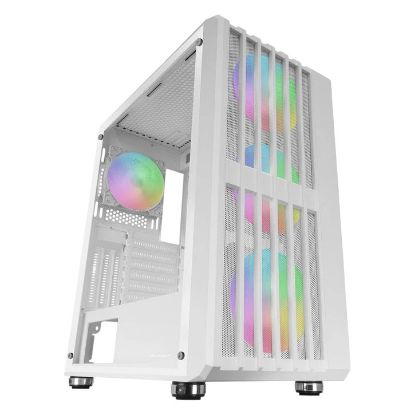 Imagem de Caixa Mars Gaming MC-VAULT ARGB Branca (ATX) (Vidro Temperado)