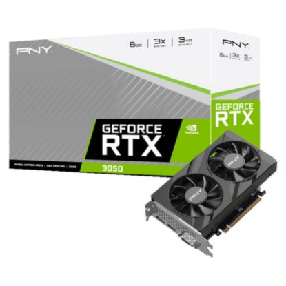 Imagem de Placa Gráfica PNY GeForce RTX 3050 Verto Dual Fan 6GB DLSS3