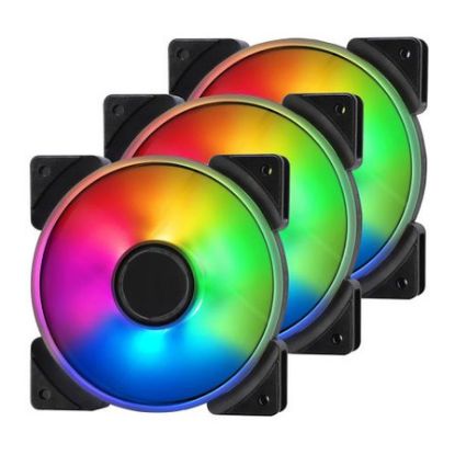 Imagem de Ventoinha 120mm Fractal Design Prisma AL-12 ARGB PWM Preta (Pack3)