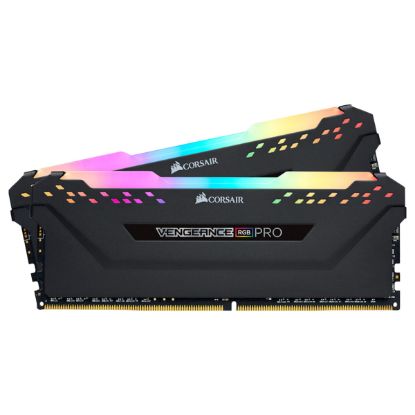 Imagem de Dimm DDR4 Pack 2x 8GB (16GB) Corsair CL16 3600Mhz Vengeance RGB PRO Preta