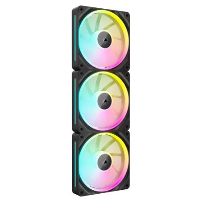 Imagem de Ventoinha 120mm Corsair iCUE Link LX120 RGB PWM Preta (Pack3)