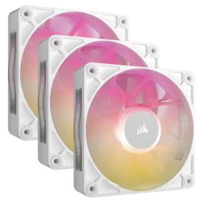 Imagem de Ventoinha 120mm Corsair RX120 RGB MAX PWM Branca (Pack3)