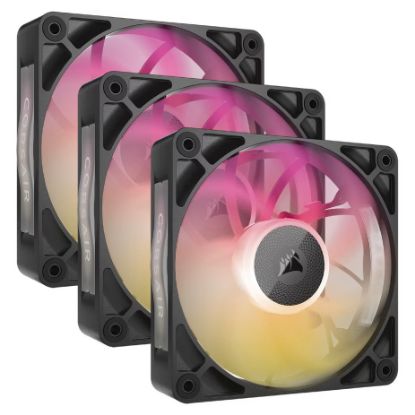 Imagem de Ventoinha 120mm Corsair RX120 RGB MAX PWM Preta (Pack3)