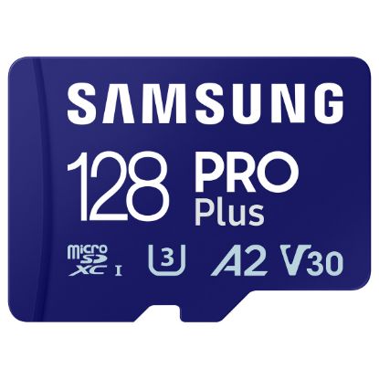 Imagem de MicroSD Samsung Pro Plus UHS-I 128GB Class10 (U3) V30 A2 + AdaptadorSD