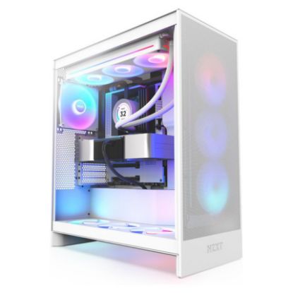 Imagem de Caixa NZXT H7 Flow RGB (2024) Branca (ATX) (Vidro Temperado)