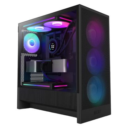 Imagem de Caixa NZXT H5 Flow RGB (2024) Preta (ATX) (Vidro Temperado)