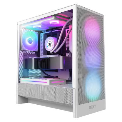 Imagem de Caixa NZXT H5 Flow RGB (2024) Branca (ATX) (Vidro Temperado)