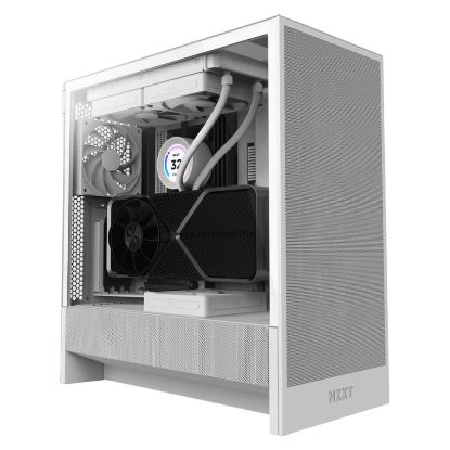 Imagem de Caixa NZXT H5 Flow (2024) Branca (ATX) (Vidro Temperado)