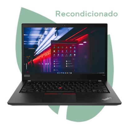 Imagem de Portátil Recondicionado Lenovo T490 14" i5 16GB SSD 240GB UHD Graphics W11 Pro Preto