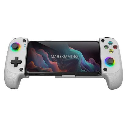 Imagem de GamePad p/ Smartphone Android Mars Gaming MGPX RGB Branco (PC/PS3/PS4/Switch/Android)
