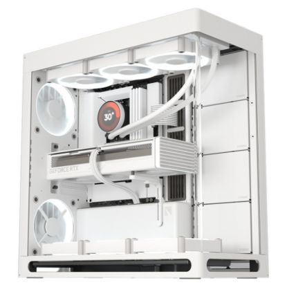 Imagem de Caixa HAVN HS 420 Base Branca (E-ATX) (Vidro Temperado)