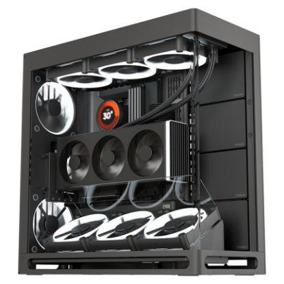 Imagem de Caixa HAVN HS 420 VGPU Preta (E-ATX) (Vidro Temperado)