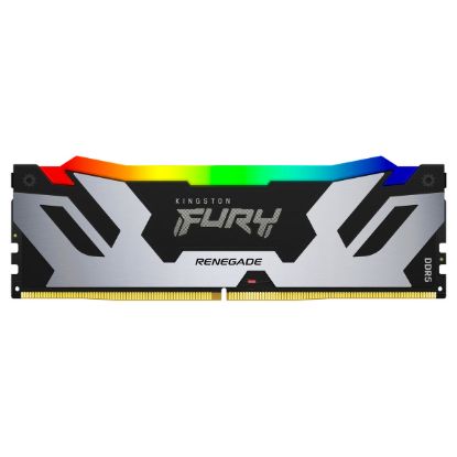 Imagem de Dimm DDR5 32GB Kingston CL32 6000MT/s 2Rx8 Fury Renegade RGB Prateado